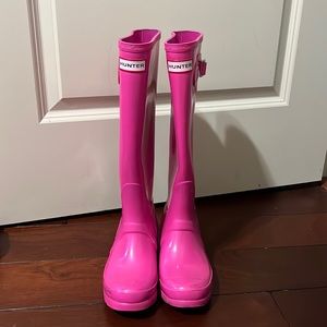 Pink Hunter Rain Boots